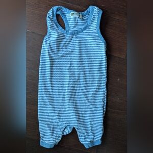 Blue Striped Baby Onesie
